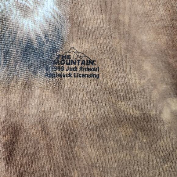 Vintage The Mountains tye dye Wolf Museum Tee Size Large - Picture 2 of 8